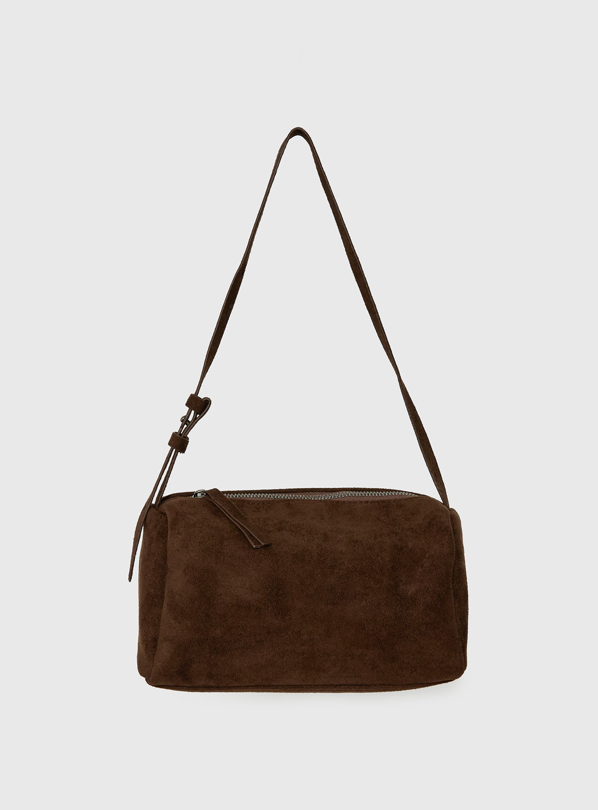 Beaming Brighter Faux Suede Shoulder Bag Chocolate