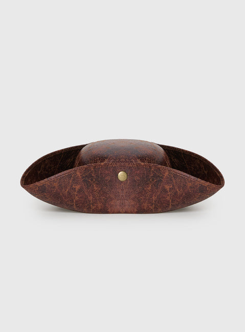 Night Spell Pirate Hat Brown