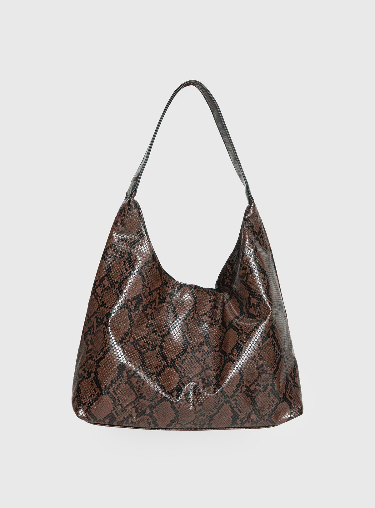 Peta & Jain Jami Slouch Bag Chocolate Snake