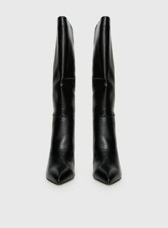 Vesper Knee High Boots Black