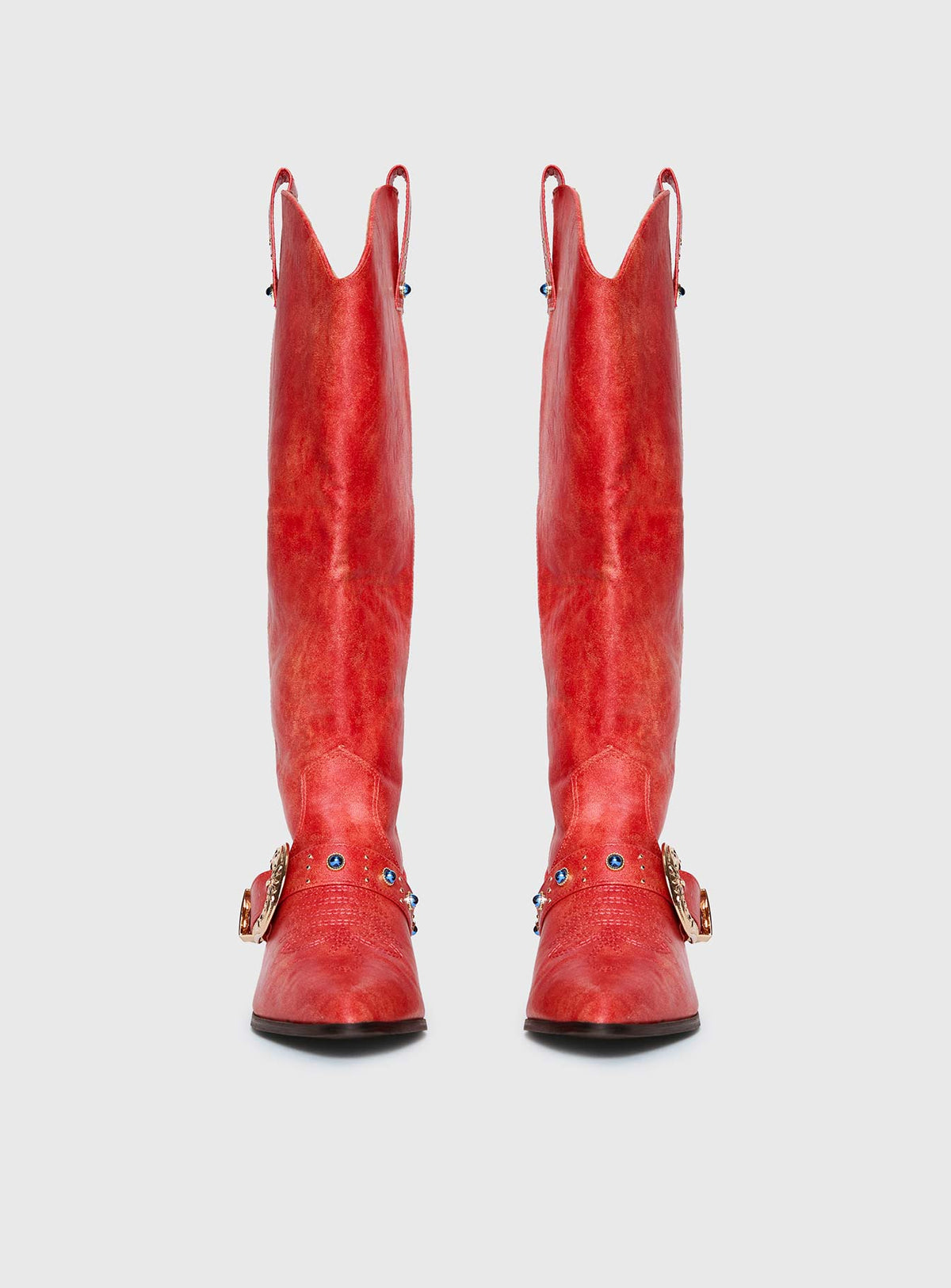 Rhode Cowboy Boots Red