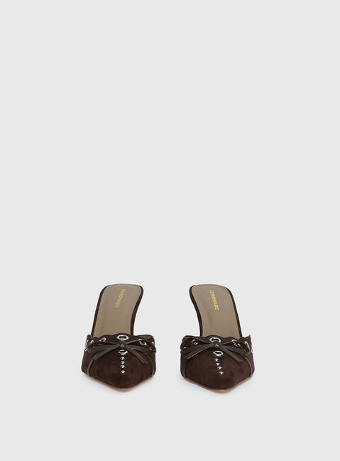 Charisma Pointed Toe Heels Brown