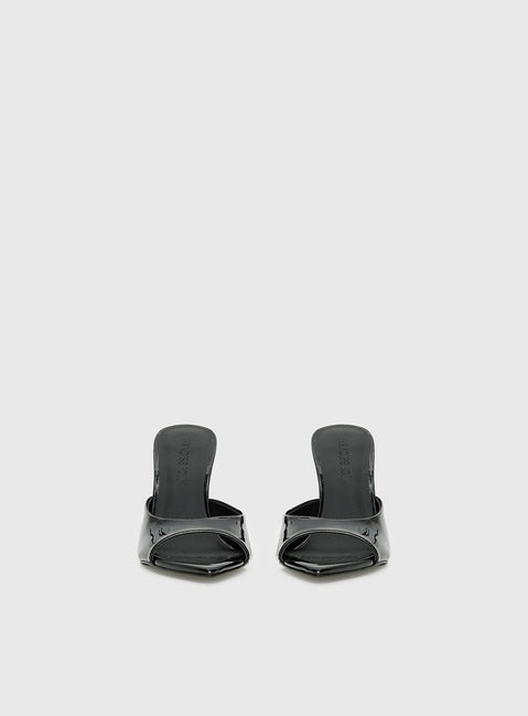 Let Love In Peep Toe Heels Black