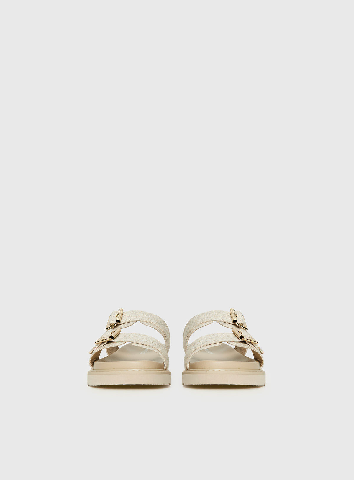 Roxxie Sandals Beige Linen
