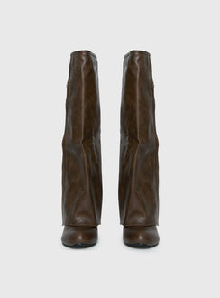 Ritz Knee High Boots Brown