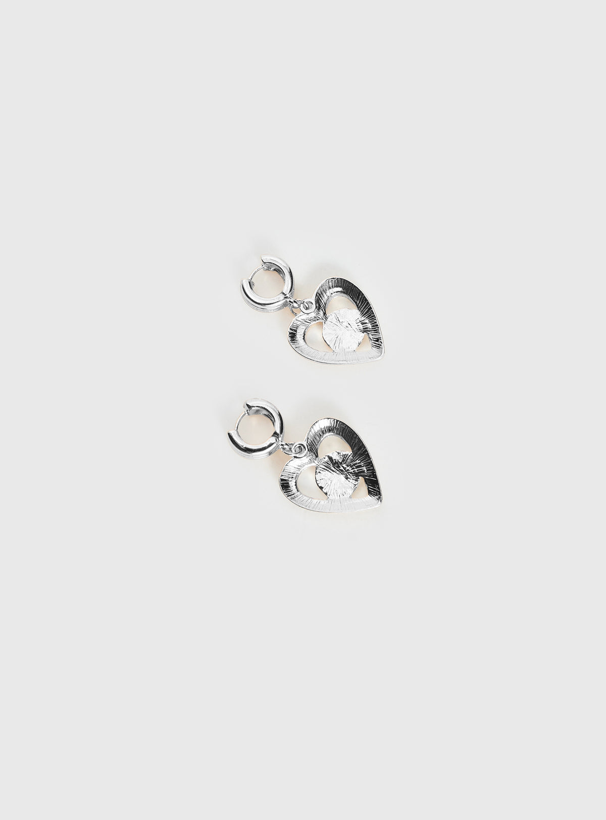 Giabella Heart Earrings Silver