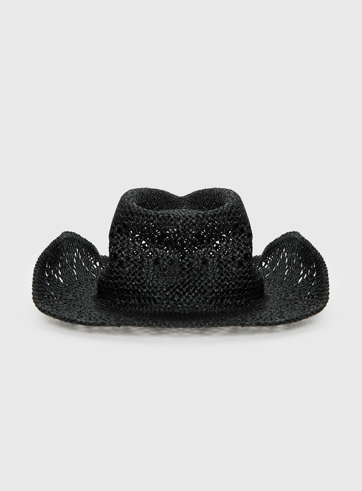 Avyanna Straw Cowboy Hat Black