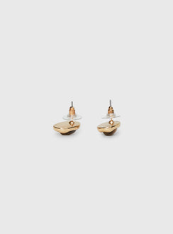 Around The Corner Earrings Gold