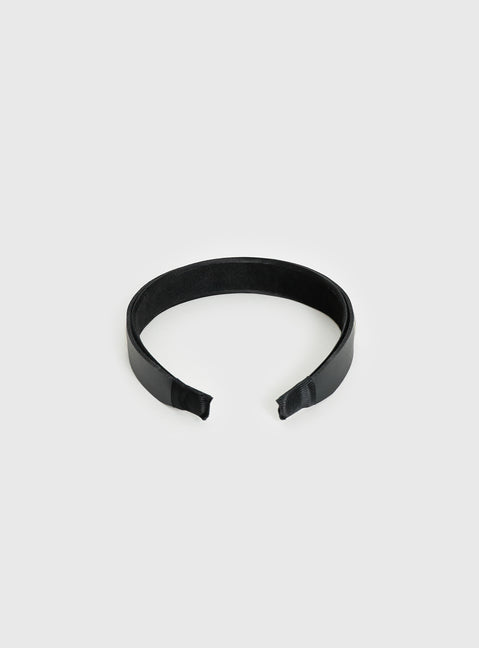 Yasminn Eyelet Headband Black