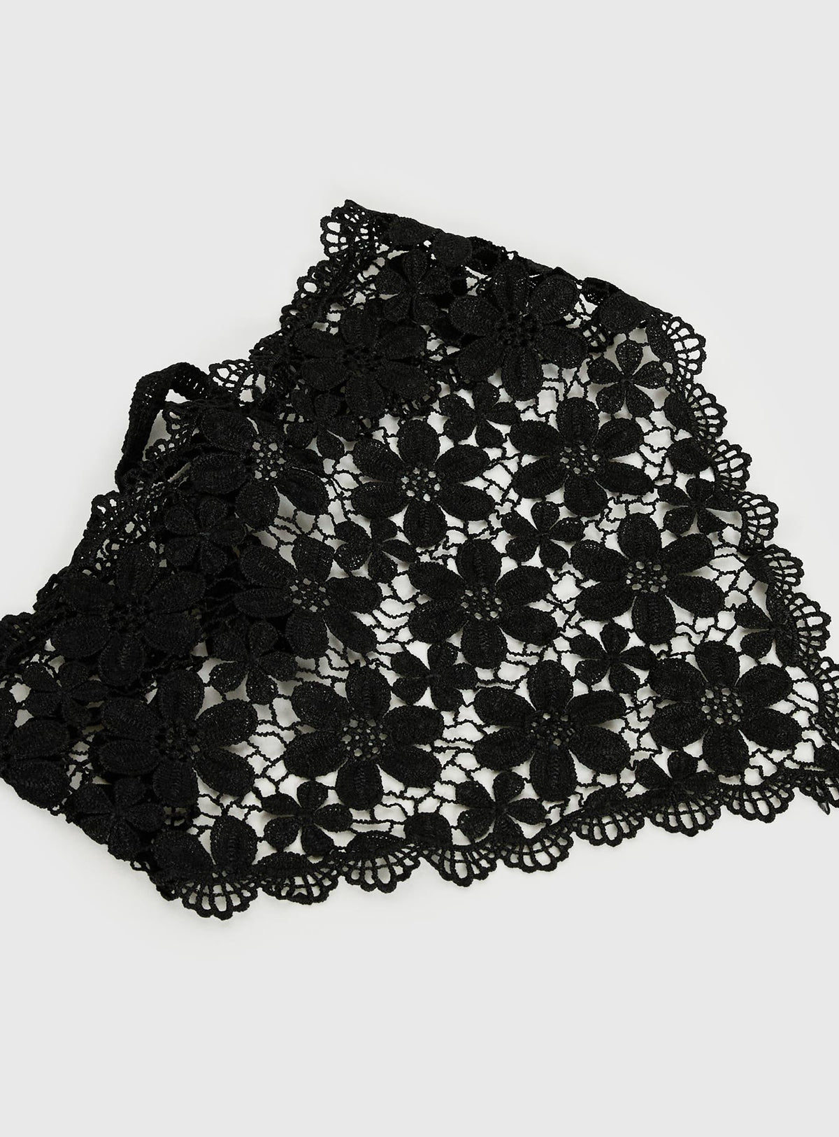 Lilibette Crochet Hair Bandana Black