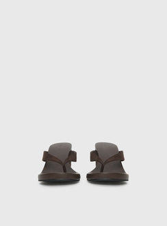 Billini Ravyn Heels Dark Cacao Faux Suede