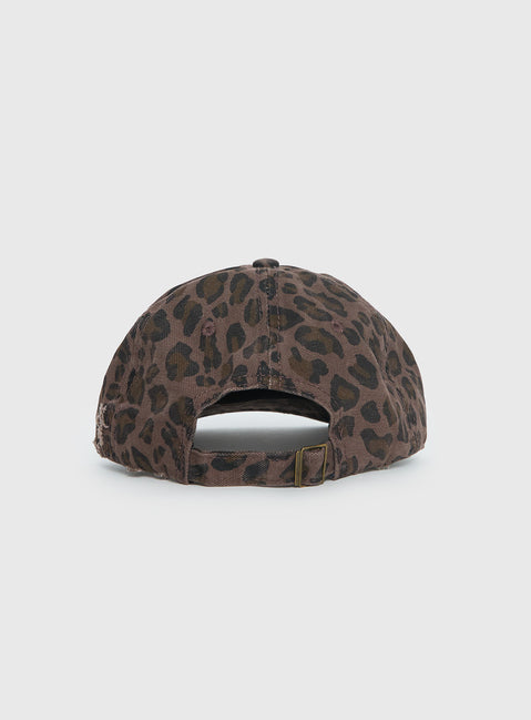 Refinery Distressed Cap Leopard / Pink