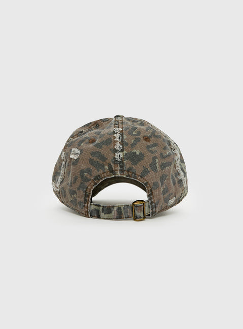 Thousand Miles Distressed Cap Leopard