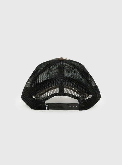 Von Dutch Multi Trucker Hat Brown Camo