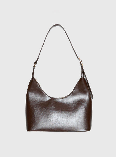 Lacen Medium Shoulder Bag Brown