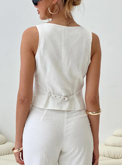 product Princess Polly Sleeveless High Neck  Sofi Vest Top Natural