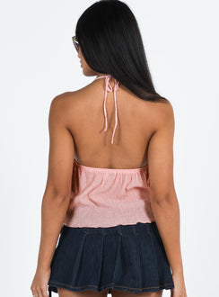 product Princess Polly Short Sleeves Square Neck  Chantria Top Pink Lower Impact
