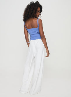 back view of model wearing Princess Polly Barbieri Pants White High Rise Pants Pants 