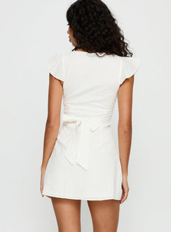 I Guess So Cotton Mini Dress White