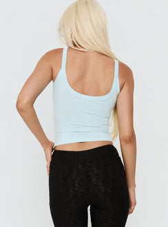 Kasper Cinched Tank Top Blue