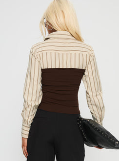 Dawnette Layered Long Sleeve Top Multi