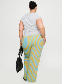 back view of model wearing Princess Polly Limestone Pants Multi Curve High Rise Pants Pants 