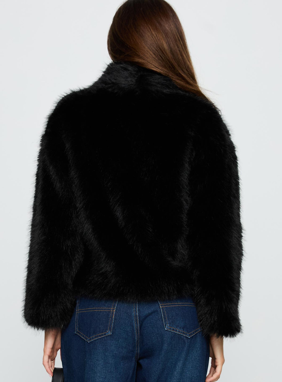 Wayland Faux Fur Jacket Black