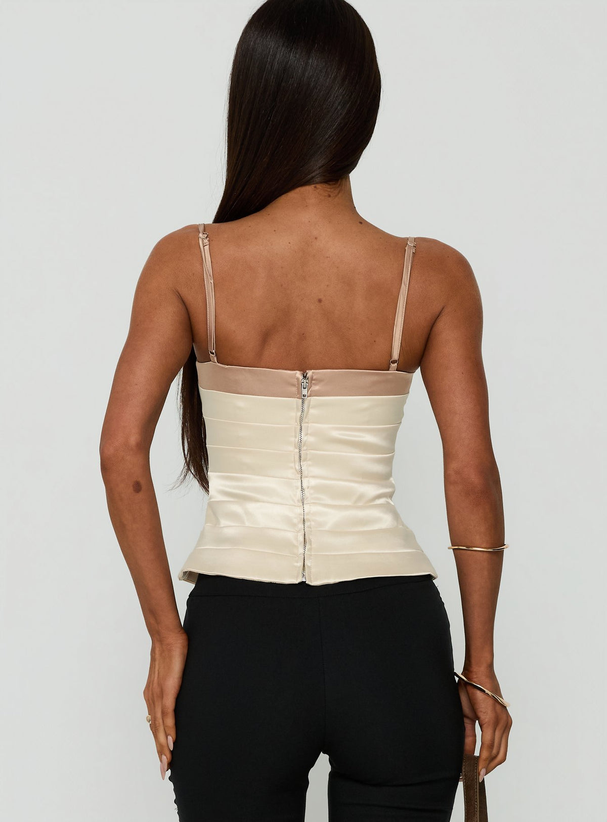 Geea Satin Bandage Top Cream