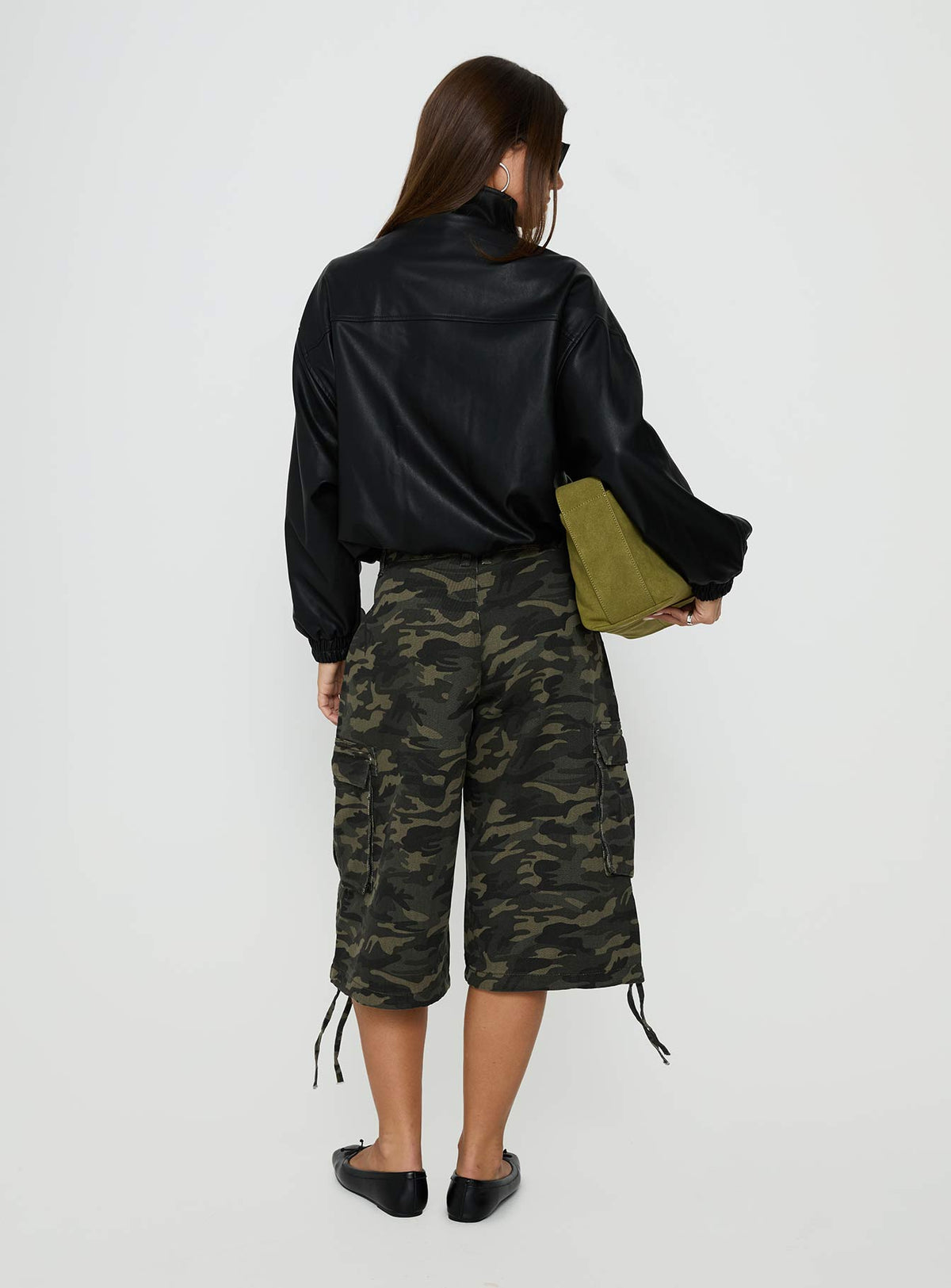Hudsen Longline Cargo Shorts Camo Tall