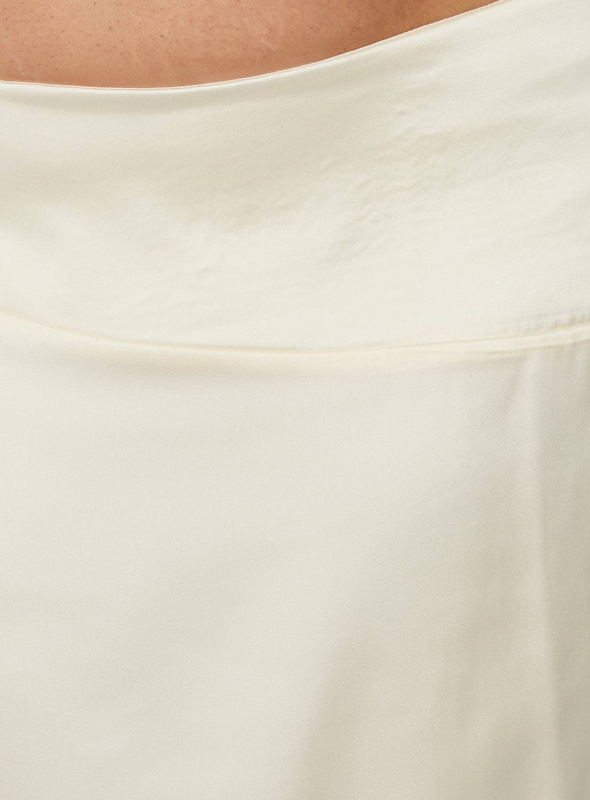 Crafted from the Rosemead Satin Midi Skirt Cream Curve in womens-skirts with midi length product