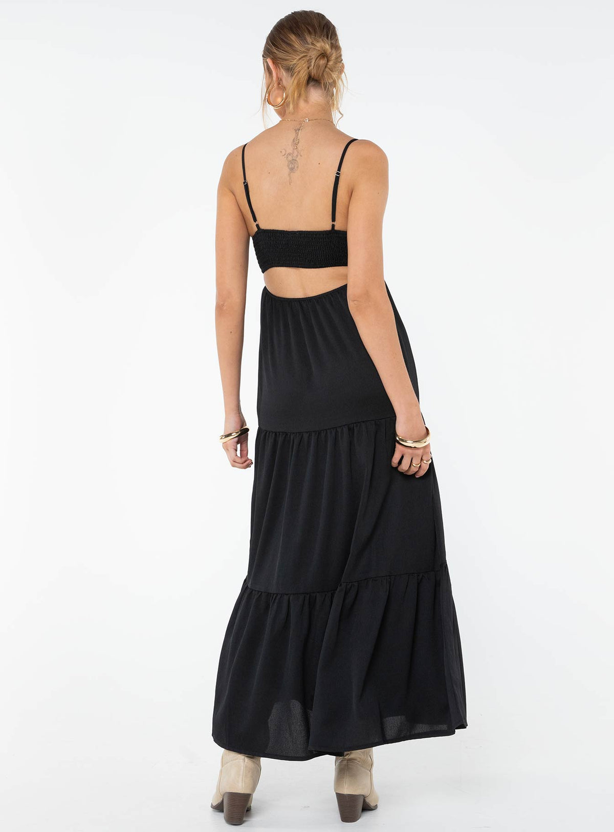 product Princess Polly Scoop Neck  Dunster Maxi Dress Black
