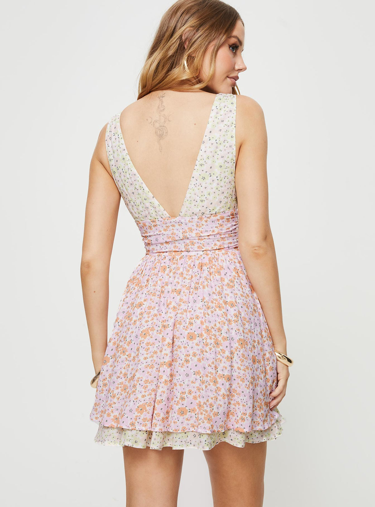 product Princess Polly Crew Neck  Haily Mini Dress Multi Floral