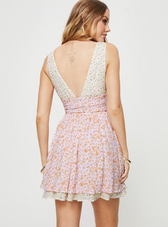 product Princess Polly Crew Neck  Haily Mini Dress Multi Floral
