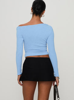 back view of model wearing Princess Polly Can't Sleep Skort Black Tall High Waisted Shorts High Waisted Shorts High Waisted Shorts 