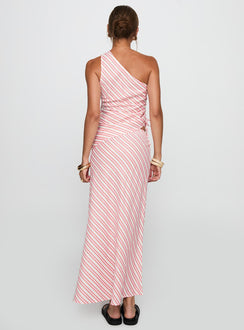 Wanna Dance Asymmetrical Set Pink Stripe