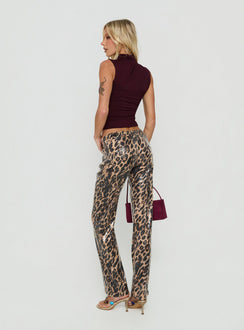 Heartbreaker Sequin Pants Leopard