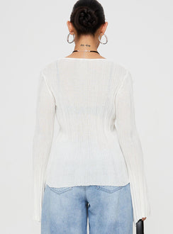 product Princess Polly Full Sleeves High Neck  Wexley Long Sleeve Top White