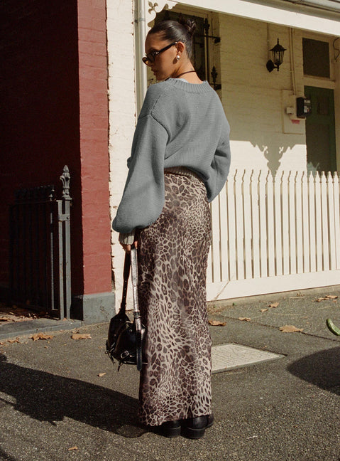 Manda Maxi Skirt Leopard Maxi Skirts Skirts 