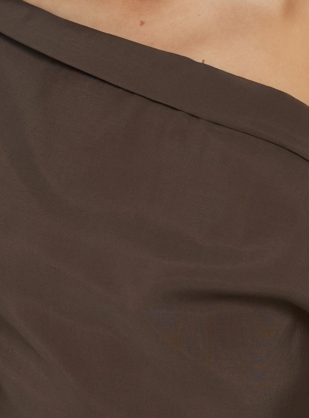 Sweetheart Off Shoulder Maxi Dress Chocolate