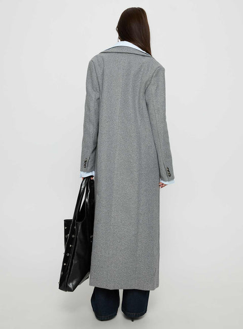 Lovergirl Longline Coat Grey
