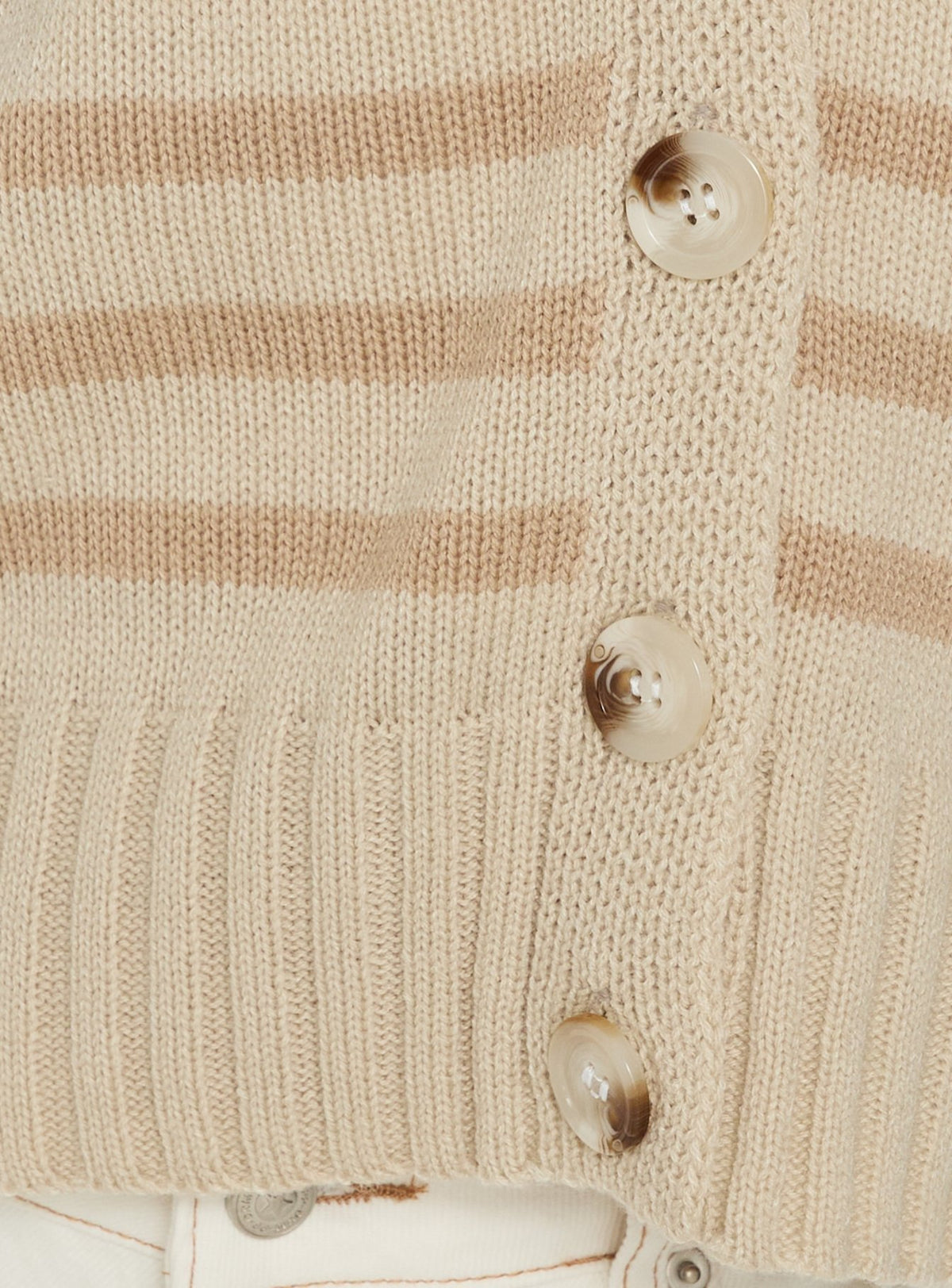 Designed with the Karlson Striped Cardigan womens-jumpers featuring short length and button closure product Princess Polly
