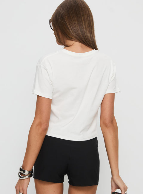 Dodge Girl Graphic Top White
