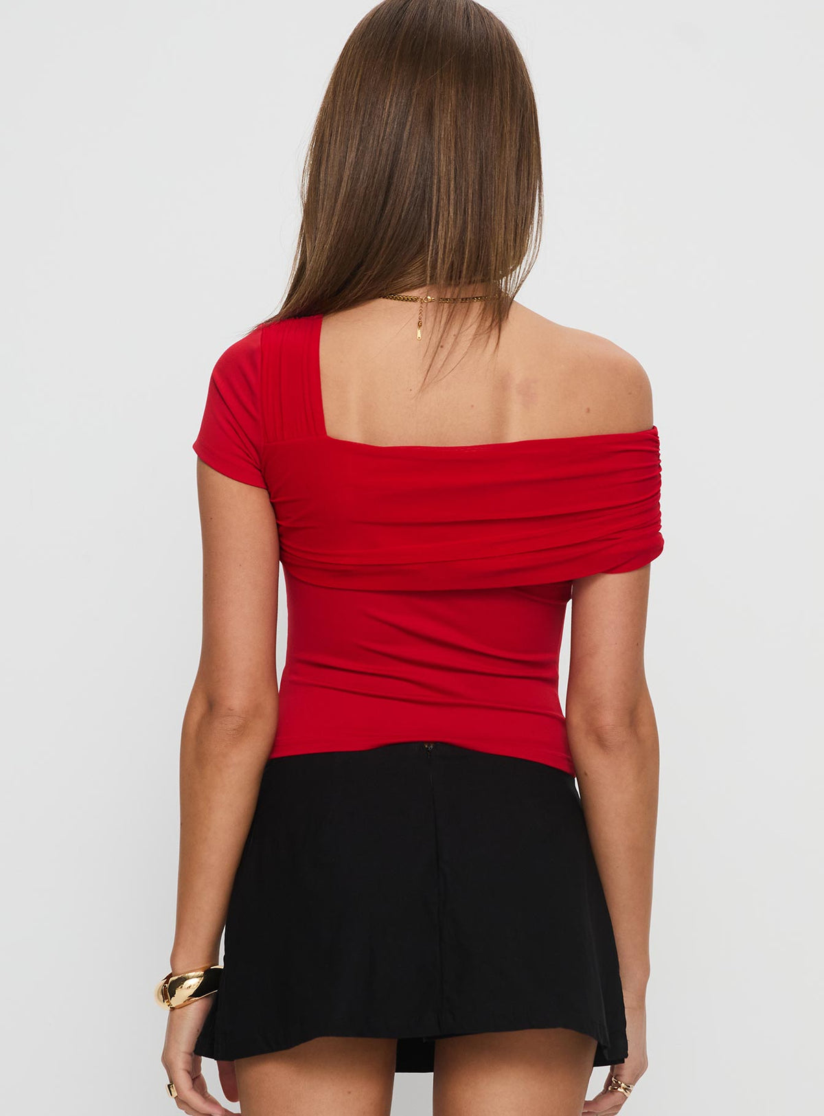 Lynsey Short Sleeve Top Red