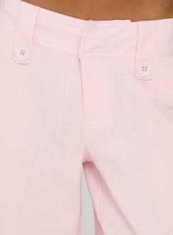 product Princess Polly Pedra Wide Leg Pant Pink Mid Rise Pants Pants 