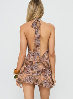 Kataryna Halter Mini Dress Multi