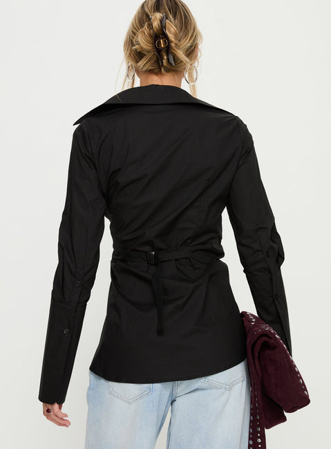 Nitsa Long Sleeve Shirt Black