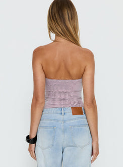 back view of model wearing Princess Polly Sunbathing Hardware Detail Bodysuit Pink Sleeveless Bodysuit 