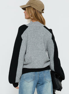 Asrar Sweatshirt Grey / Black