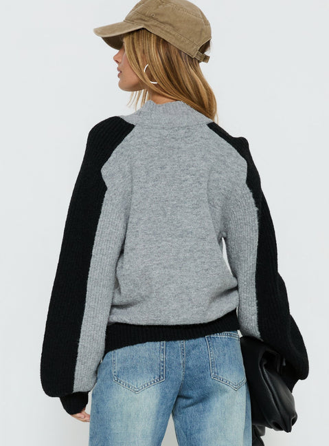 Asrar Sweatshirt Grey / Black