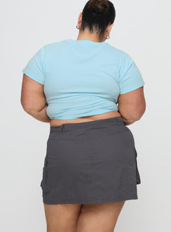 Lieutenant Cargo Mini Skirt Slate Mini Skirts Skirts 